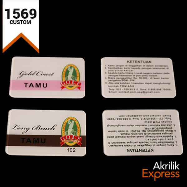 Akrilik Kartu Pass ( 1569 )